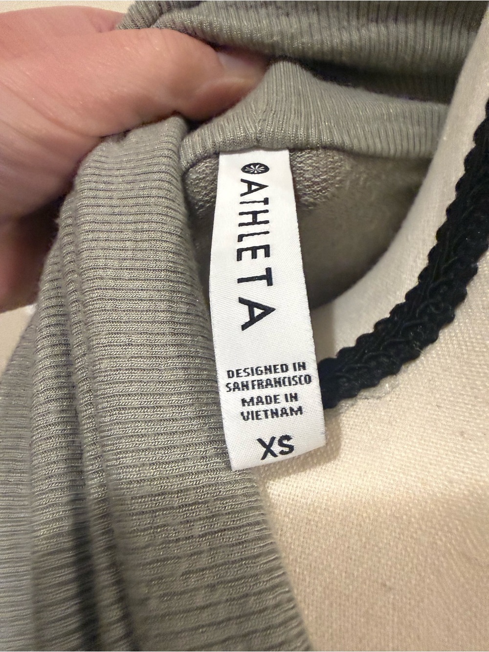 Athleta | Light Sage Draped Open-Front Cardigan - Picture 6 of 8